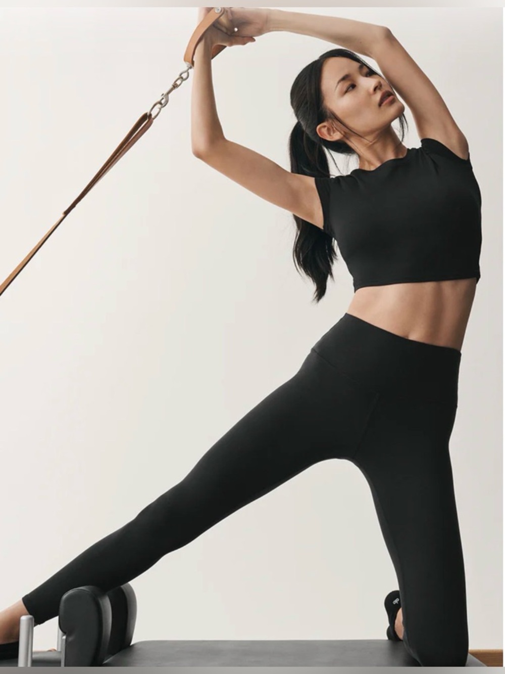Alo Yoga 7/8 High Waist Airbrush Leggings Black Slimming Sculpting S Small